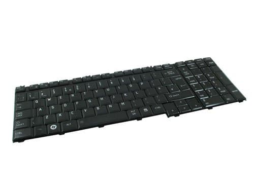 Image of Black Laptop Keyboard UK for Toshiba Qosmio G50-127 G50-129 G50-13U X300 X300-11S X300-11W X300-12H X300-13W X300-148 X300-14U