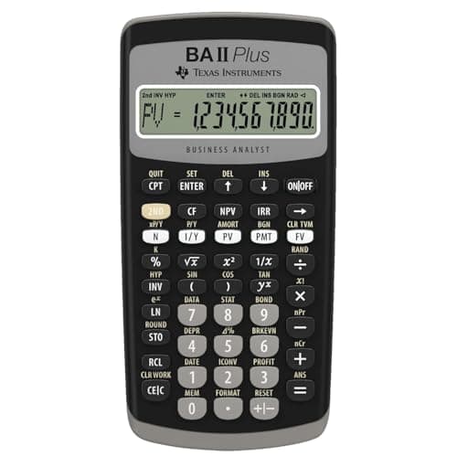 Image of TEXAS INSTRUMENTS Financial Calculator TI-BA II Plus VE=1