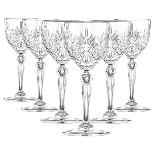 Image of RCR 6X 140ml Melodia Nick & Nora Glasses - Espresso Margarita Champagne Cocktail Gin Wine Drinking Party Coupe Glass Set Crystal