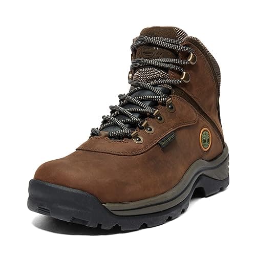 Image of Timberland Men's White Ledge Mid Waterproof Chukka Boots, Brown Md Brown Full Grain, 9.5 UK