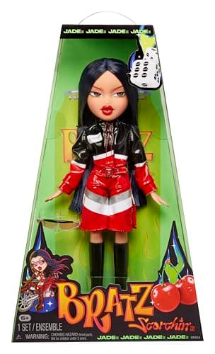 Image of Bratz Scorchin' Jade - Includes 1 Fashion Doll, Comes with Outfit and Accessories, Moto-Inspired Dolls, Cute Toys for Girls, Red