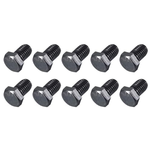 Image of METALLIXITY Hex Head Bolts (3/8-16 x 5/8") 10Pcs, 304 Stainless Steel 18-8, Fully Threaded, External Hex Drive, Hex Head Screw Bolt, Black Oxide