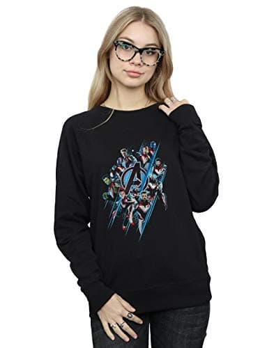 Image of Marvel Women's Avengers Endgame Logo Team Sweatshirt Black X-Large
