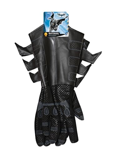 Image of Rubies Official DC Comics Batman Gauntlets, Adult Fancy Dress Accessory Halloween