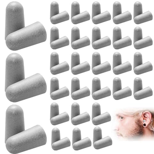 Image of Soft Foam Ear Plugs 30 Pairs Noise Cancelling Earplugs 38dB Highest SNR Reusable Ear Plug for Travel Studying Work Sleep