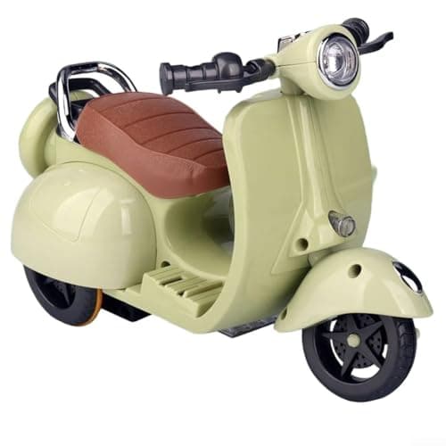Image of For La Bubu Scooter Toy Featuring Engaging Lights and Sounds for Kids (Green)