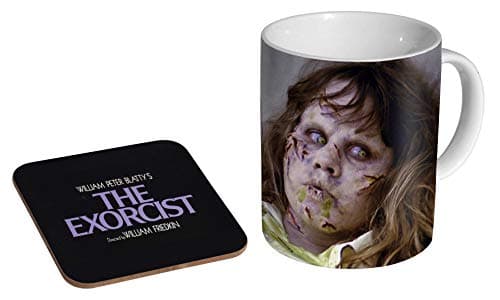 Image of The Exorcist Regan Ceramic Coffee Mug + Coaster Gift Set …