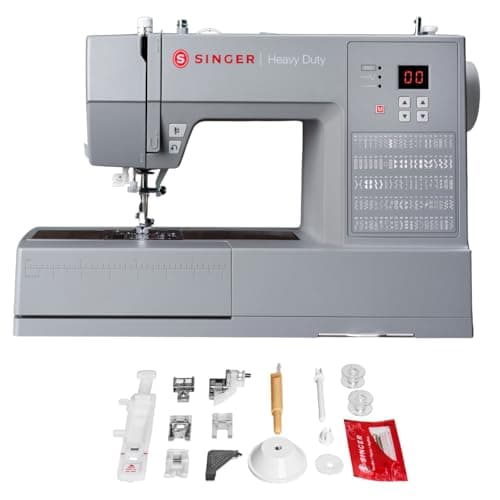 Image of SINGER 230369112 HD6620C Sewing Machine, Metal Plastic, Grey