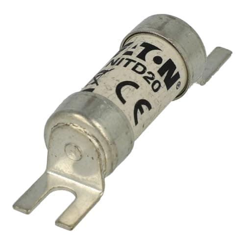Image of NITD20 | NITD20 | BUSSMANN FUSE, 20 A, BOLTED TAG, BRITISH STANDARD, BS88, 550VAC, 80KA, SIZE A1, HRC