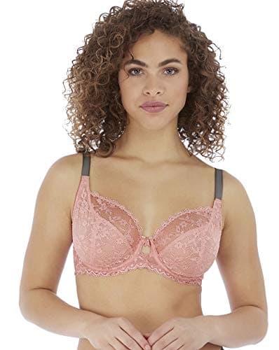 Image of Freya Women's Offbeat Underwire Plunge Bra, Opaque, Rose Hip, 34F