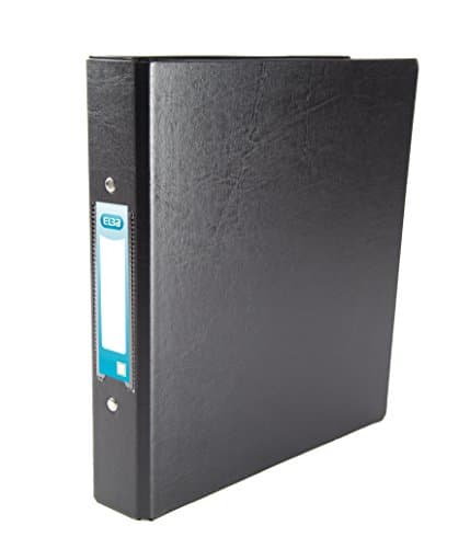 Image of Emgee Ring Binders Heavyweight PVC 2 O-Ring Size 25mm A5 Black, Pack 10 Folders