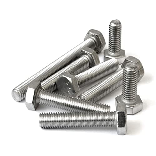 Image of 5 x Hex Head Set Screw Bolts M12 x 40mm, Fully Threaded