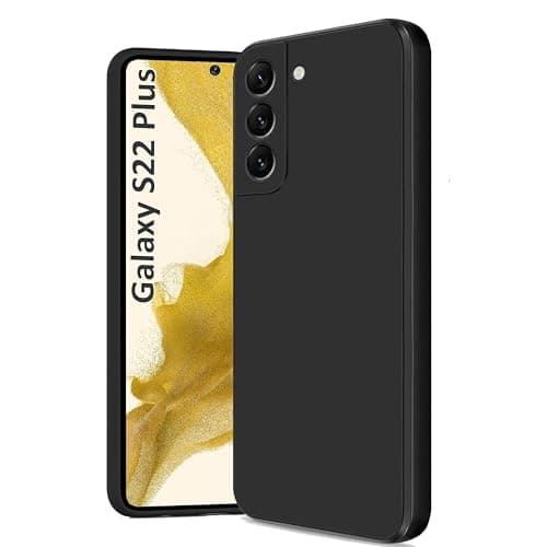 Image of Silicone Case for Samsung Galaxy S22 Plus, Soft-Touch, Shockproof, DustProof, Phone Cover for Samsung Galaxy S22 Plus – Black