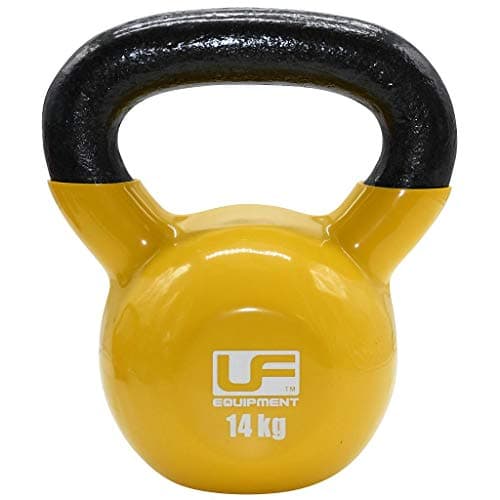 Image of UFE Vinyl Coated Kettlebell - 14kg Yellow