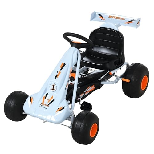 Image of HOMCOM Kids Children Pedal Go Kart Manual Ride On Car w/Brake Gears Steering Wheel Adjustable Seat Outdoor Fun Vehicle 97 x 66 x 59 cm