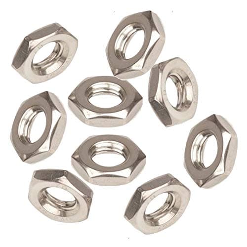 Image of Half Hex Nuts Hexagon Metric Thread Thick Nut (M8 / 8mm, Pack 20)