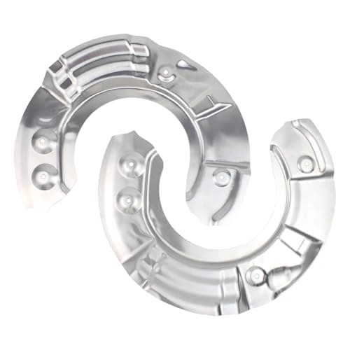 Image of HouYeen Front Right and Left Brake Disc Dust Cover Shield for B-M-W 5 6 7 Series F01 F02 F03 F04 F06 F07 F10 F11 F12 F13 2008-2018