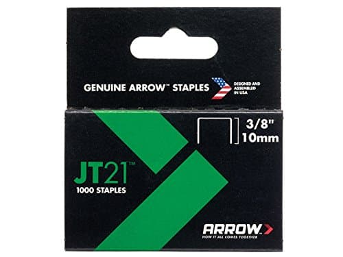 Image of Arrow 10mm (3/8in) Staples, 1000 Pieces, Gray, Office, Craft, Binding, Packaging, Upholstery