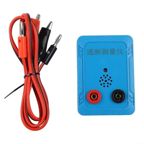 Image of 9V Continuity Tester With Buzzer, Wire Cable For PCB Circuit Board, Electrical Detector With Audible Visual Alarm, Simple Multimeter Alternative For Home DIY(B)