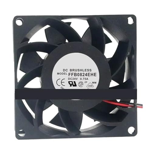 Image of EAHWCXSD FFB0824EHE 24V 5700RPM 80.16CFM 80 * 80 * 38mm 3-pin cooling fan