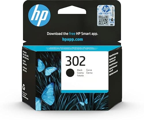 Image of HP F6U66AE 302 Original Ink Cartridge, Black, Single Pack