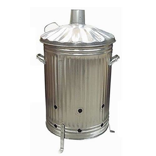 Image of Fastcar 90L METAL GARDEN INCINERATOR - LEAVES, RUBBISH, PAPER, WOOD BURNER