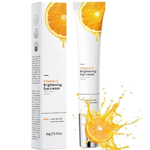 Image of Vitamin C Eye Cream for Dark Circles and Puffy Eyes, Brighten Instant Tightener Under Eye Repair Cream, Hydrating Brightening Anti Aging Eye Bags Remover Wrinkle Filler Eye Serum for All Skin Types
