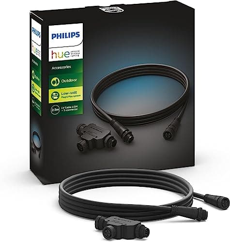 Image of Philips Hue Low Voltage Extension Cable, 2.5 m, Black