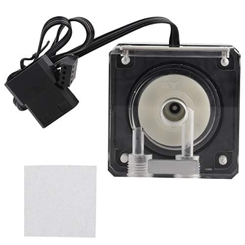Image of ZASCHMOY PC Water Cooling Pump - Integrated Mute Water Pump with PWM Intelligent Speed Control - Universal G1/4 Thread Compatibility - Acrylic Design - 800L/H Rate