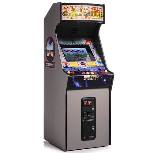 Image of Quarter Arcades Bad Dudes Vs. DragonNinja Mini Arcade – Quarter Scale Data East Collector’s Cabinet with Original ROM, USB-C Power – Retro Beat-'Em-Up Arcade Machine for Home or Display