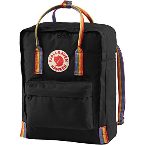 Image of Fjällräven backpack leisure backpack Kånken Kånken Rainbow 16L Black - Rainbow Pattern