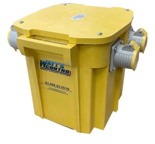 Image of 5kVA Portable Site Tool Transformer 2x16A 1x32A Sockets UK Manufactured Heavy Duty Step Down 230-110V
