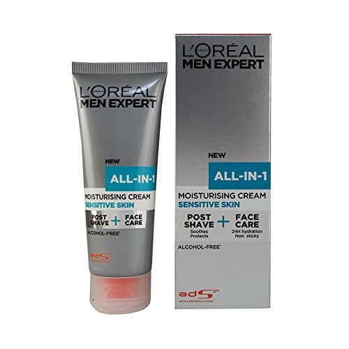 Image of L'Oréal Men Expert All-In-One Soothing Post-Shave & Hydrating Face Cream for Sensitive Skin 75 ml