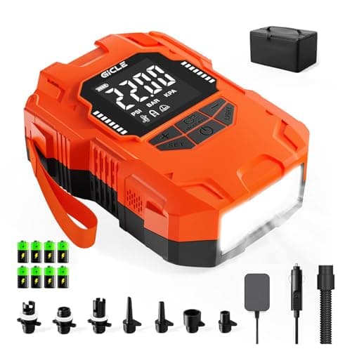 Image of Gicle Electric Paddle Board Pump Rechargeable 22Psi Sup Pump Electric 36W Type C Inflator And Deflator 12VDc Car Connector for Paddle Board/Boat/Kayaks/Water Sports