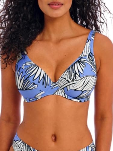 Image of Freya Women's Mali Beach Underwire High Apex Bikini Top, Cornflower, 36E