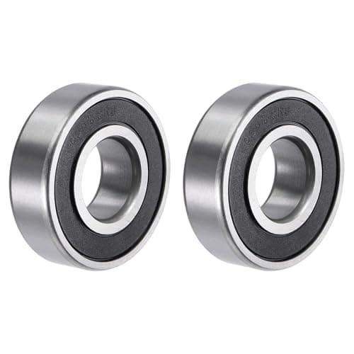 Image of TOP-VIGOR 2Pcs 6204-2RS Deep Groove Ball Bearings, Z1 20mm x 47mm x 14mm Double Sealed Industrial Bearings, Chrome Steel Skateboard Bearings for Electrical Instrument Equipment