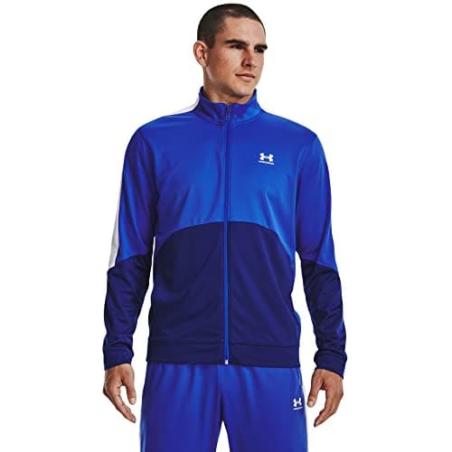 Image of Under Armour Mens Tricot Jacket Blue XXL