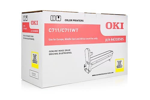 Image of Original Imaging Drum Compatible with OKI C 711 N / C711 44318505 Premium Drum Yellow 20000 Pages