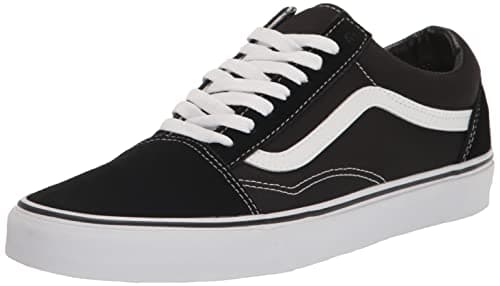 Image of Vans Mens Size 9, Atwood Sneaker Triple Black Canvas Lace Up Shoes, Low Top Men's Trainers, Lightweight Old Skool Sneakers Skate Shoes (9 UK)