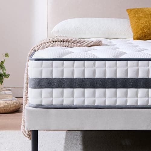 Image of Twirest Small Double Mattress, Hybrid Memory Foam and Spring Mattress, Zonal Support, Decompression, Medium Firm, Soft and Breathable Cloth, in-Box, 120x190x25cm