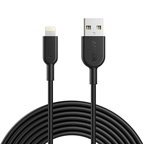 Image of Anker iPhone Charger Cable, Powerline II Lightning Cable (10ft/3m), Durable Cable, MFi Certified for iPhone Xs/XS Max/XR/X / 8/8 Plus /7/7 Plus, iPad 8