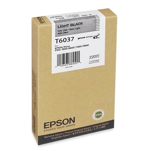 Image of Epson Ink Cartridge for Stylus Pro 7800, Light Black, Genuine