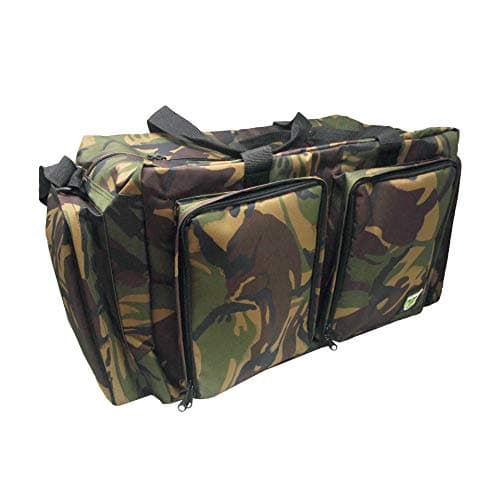 Image of Carp On - Fishing Tackle Luggage 600D CAMO Carryall (52 x 30 x 33cm) - for Carrying All Your Fishing Equipment and Accessories - Use on The Riverside or Bank [27-2110C]