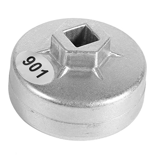 Image of Ayrirel Car Oil Filter Wrench, 903 65mm 14 Flutes Aluminum Alloy Heavy Duty Universal Cap Oil Filter Wrench Socket Type Cap Remover Tool