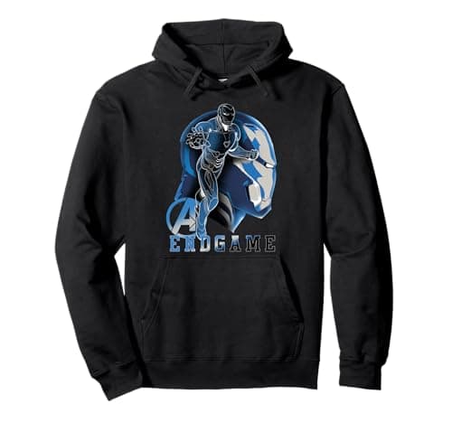 Image of Marvel Avengers Endgame Iron Man Silhouette Poster Pullover Hoodie