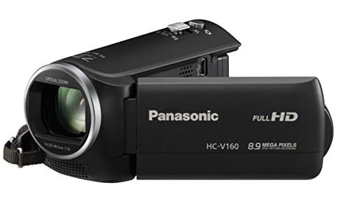 Image of Panasonic HC-V160 Camcorder 8.9 Megapixel with 77x intelligent Long Zoom Full HD 1080P 2.7-Inch LCD Black (Renewed)