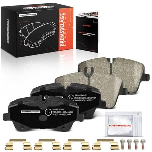 Image of Frankberg Brake Pad Set incl. 4x Pads Front Compatible with SLK R171 CLC-Class CL203 C-Class Coupe CL203 CLK Cabriolet A209 Replace# 0034205920,0034209520