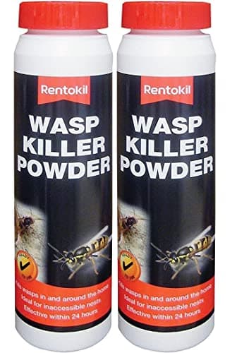 Image of Rentokil Wasp Nest Killer Powder Wasps Nests In & Around The Home Fast Action 150g (Pack of 2)