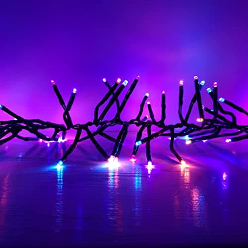 Image of Premier 1152 LED 6.7m Christmas Outdoor 8 Function Cluster Brights in Rainbow