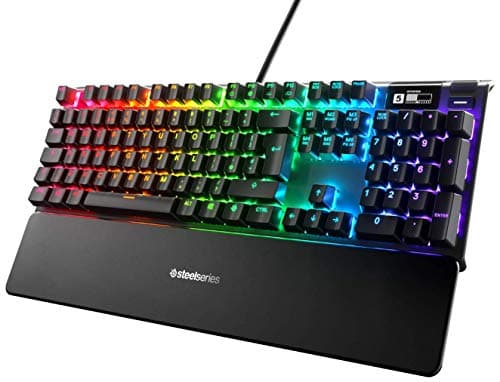 Image of SteelSeries Apex 7 - Mechanical Gaming Keyboard - OLED Display - Red Switches - English (QWERTY) Layout, Standard